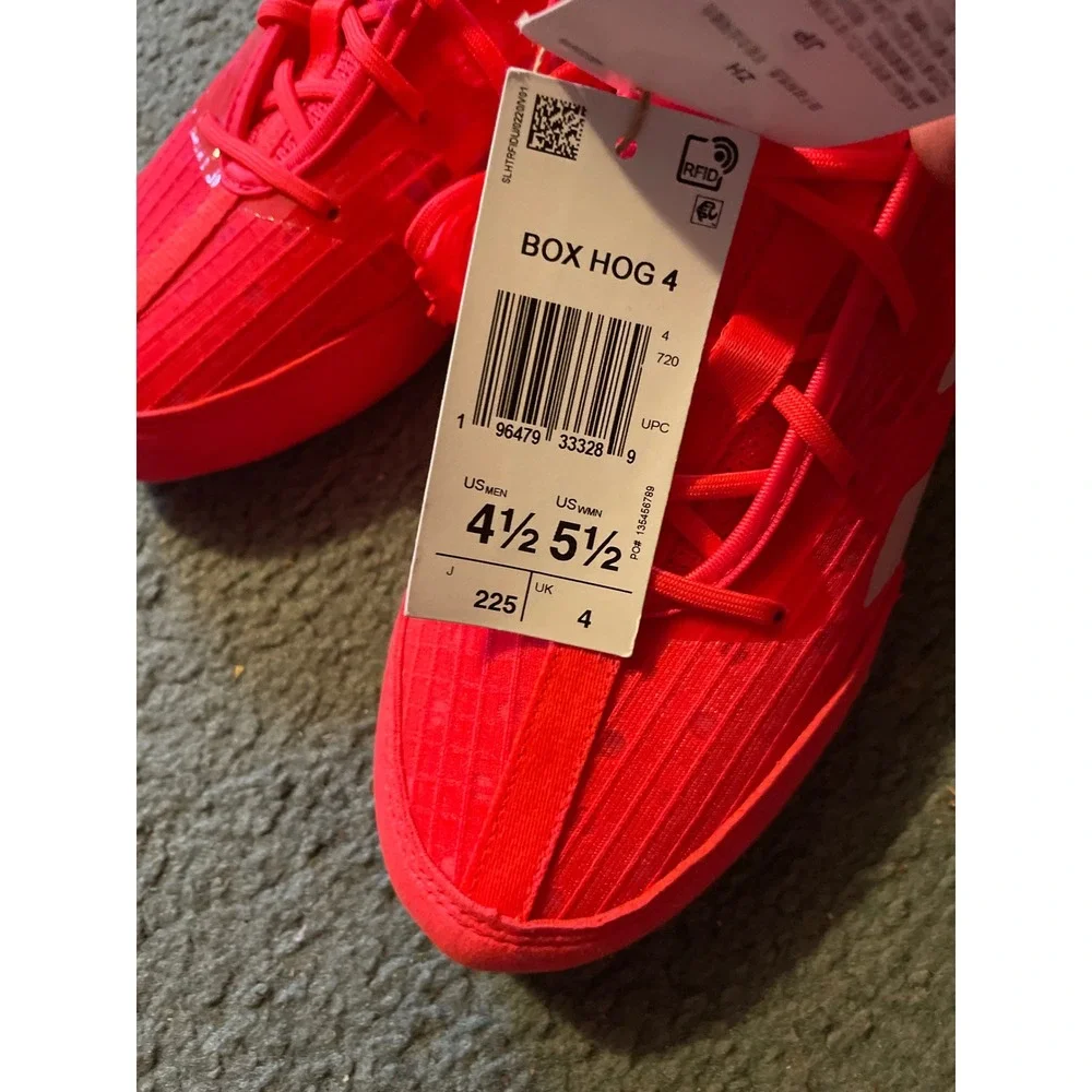 Adidas‎ Box Hog 4 Boxing Shoes Mens 4.5 Womens 5.5 Red IH2732 Training Boots